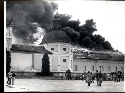 Požár areálu Svaté Hory v dubnu 1978